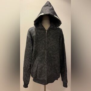 Men's Charcoal Hooded Jacket